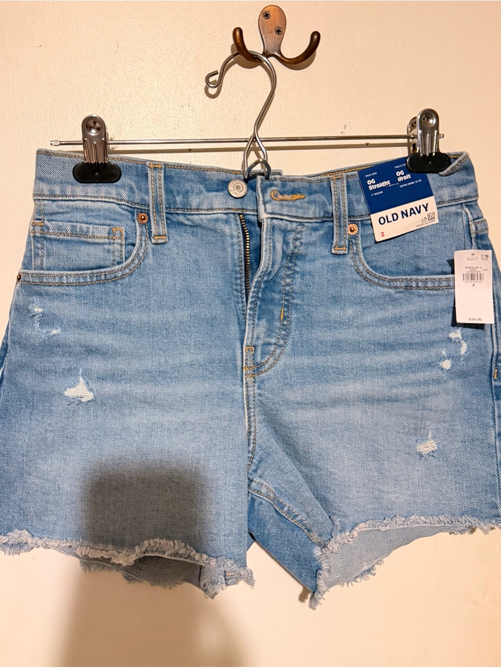 Old Navy Light Blue Distressed Denim Cutoff Shorts - Women